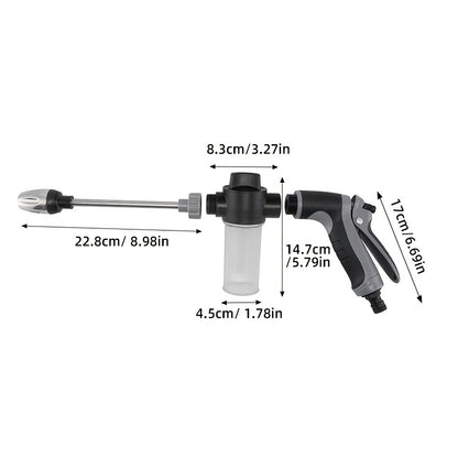 This Is a Robust Car Wash Gun Designed for High Pressure, Made from Sturdy Plastic And Does Not Include a Water Hose. It Comes with an Adjustable Nozzle And Is an Effective Cleaning Device Ideal for Both Motorcycles And Cars