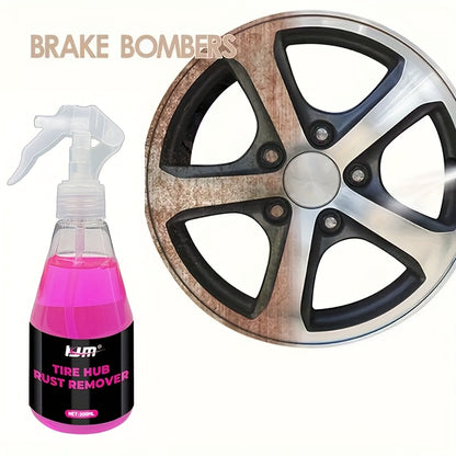 Wheel & Rim Iron Remover Spray – 6.76 oz + Towel Kit, Brake Dust & Rust Remover, Safe for Chrome Paint Alloy Wheels, Car Detailing Must-Have