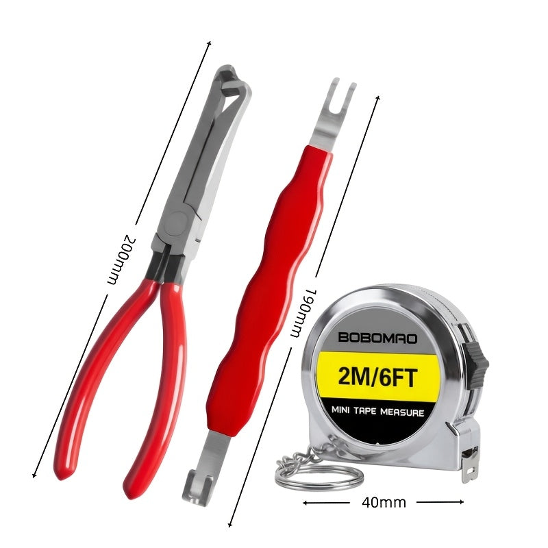 [Electrical Pliers] 8/3pcs Electrical Disconnect Pliers And Ruler, Upgraded Electrical Connector Pliers, Automotive Electrical Connector Removal Tool, Automotive Electrical Terminal Connector Separator Removal Tool for Cars - Electrical Pliers - Automotiv
