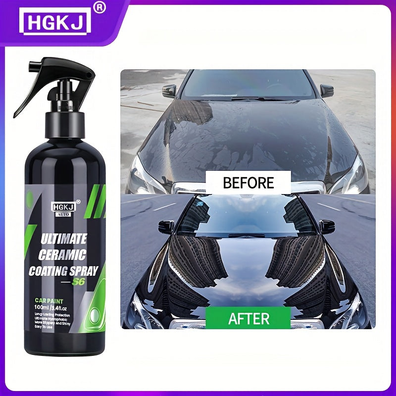Car Paint Coating Spray, Car ProtectionCoating Spray, Multi-functional Coating Renewal Agent, Ceramic Car Coating Agent Spray, Fast-Acting Coating Spray