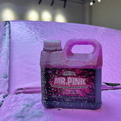 1L/33.82Oz Pink High-Foam Concentrated Car Wash - Effectively Cleans Without Stripping, Removes Contaminants, Softens And Breaks Down Dirt, Suitable for Cars, Trucks, Suvs, Motorcycles, And Rvs, Concentrated Formula for Best Results