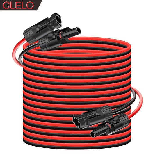 RV Extension Cable 14AWG MC4 Extension Cable with Female And Male Connector Wiring Wire Adapter for Car RV Adaptor Kit Tool 30FT/ 40FT