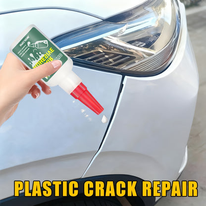 KJM Liquid Instant Adhesive & Repair Glue - Quick-Dry Strong Bonding Agent for Cars, Auto Body, Bumpers, Headlights, Mirrors, Plastic & Metal Surfaces - No-Mix Formula (Liquid Applicator Tube) - Car Restoration Adhesive