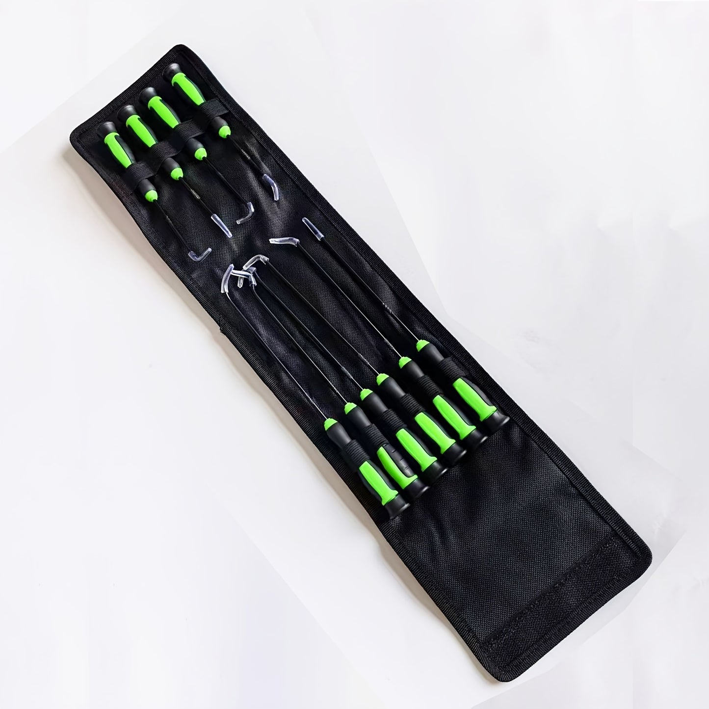 [Nice Gifts] 10pcs/6pcs Ultra Long Precision Hooks And Picks, Made Of High-Quality Steel, With Slip Handles And Non Electric Metal Hand Tools, Used For Maintenance Of Automotive Machinery And Electronic Products. Nice Gifts, Without Battery