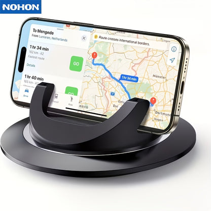 NOHON Car Phone Holder, Cell Phone Holder For Car, Dashboard Phone Holder Mount, 360° Rotation Phone Holder For Car, Suction Cup Holder Phone Mount, Silicone Car Pad Mat For Dashboards Slip Free Desk Phone Stand For IPhone17 16 15