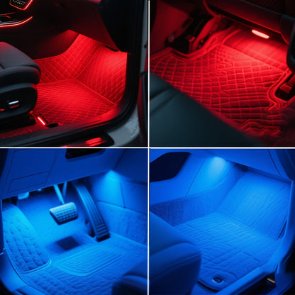 RGB Car LED Light Kit, Multi-color Selection, USB Powered, DIY Supported, LED Color Strip, Car Seat Under Illumination Kit, Suitable for All Vehicle Models