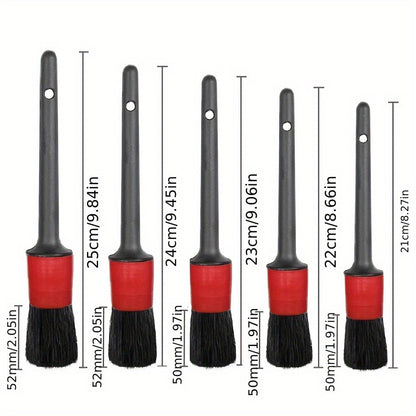 Car Detailing Brush Set 12-Piece – Interior Exterior Wheel Cleaning Kit with Sponge Cleaner & Storage Bag