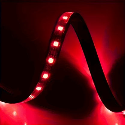 [RGB Decorative Lights] USB DC 5V 48Leds Car Interior Lighting Flexible Neon LED Ambient Light Backlight Music Control RGB Decorative Atmosphere Lights, Without Battery