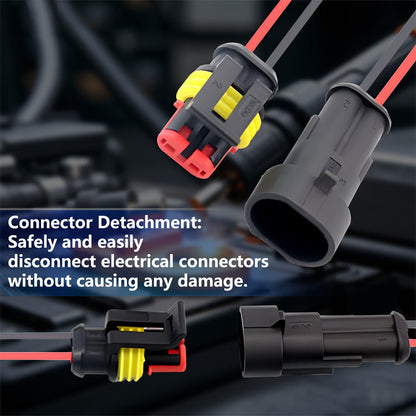 2pcs Electrical Terminal Connector Removal Tools, Automotive Wiring Harness Plug Removal And Separation Tools Electrical Connector Separator Tool Universal for Most Vehicles