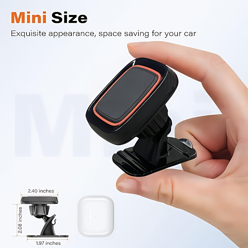 [Magnetic Phone Holder] VUXS Powerful Magnet Phone Holder, Used for Dashboard, Rotatable Magnetic Phone Holder, Compatible with iPhone, Samsung And Other Phones, with 4 Metal Plates And 4 Reinforced Magnets, High-Quality Magnetic Phone Holder