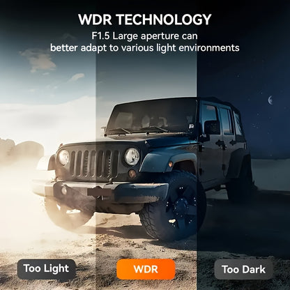 Black Friday Offer, 2.4-Inch 1080P Car Camera, Four-Channel Recording, Three-Screen HD Car Camera, Features 480P Images from Left, Right, And Rear, Plus Motion Detection, Night Vision, And Wide Dynamic Range, Optional 64GB Memory Card