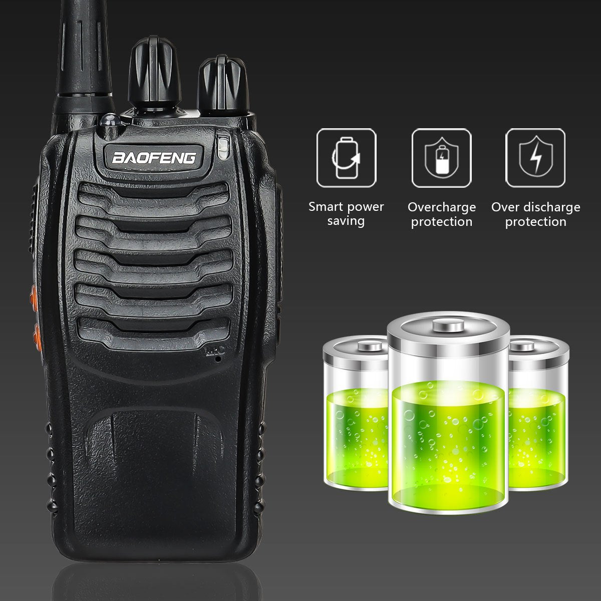 2pcs New Baofeng BF-888S Upgrade Walkie Talkie Wireless Copy Frequency Long Range Portable BF888S Ham Two Way Radio Hunting