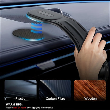 1 Fleximounts Magnetic Car Phone Holder, Detachable And Bendable Aluminum Arm, Suitable for Dashboard Installation of Most Models, Halloween, Christmas Gifts, Fashion Design, Road Trip Essentials, Modern Additions, Car Interior Additions