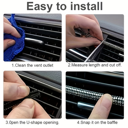 27pcs Bling Car Accessories Set for Women, Bling Steering Wheel Covers Universal Fit 15 Inch, Bling Car Coasters, Bling License Plate Frame, Car Phone Holder