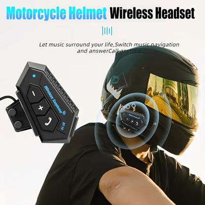 Motorcycle Helmet Bluetooth Headphones – Wireless 6.0, Hi-Fi Stereo, Noise Cancellation, Hands-Free Calls | RGB Atmosphere Light & Standard Variants