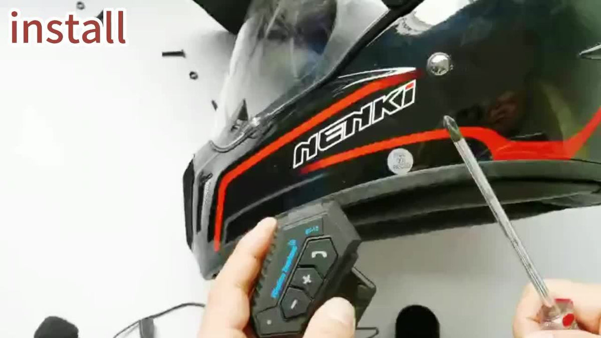 Motorcycle Helmet Bluetooth Headphones – Wireless 6.0, Hi-Fi Stereo, Noise Cancellation, Hands-Free Calls | RGB Atmosphere Light & Standard Variants
