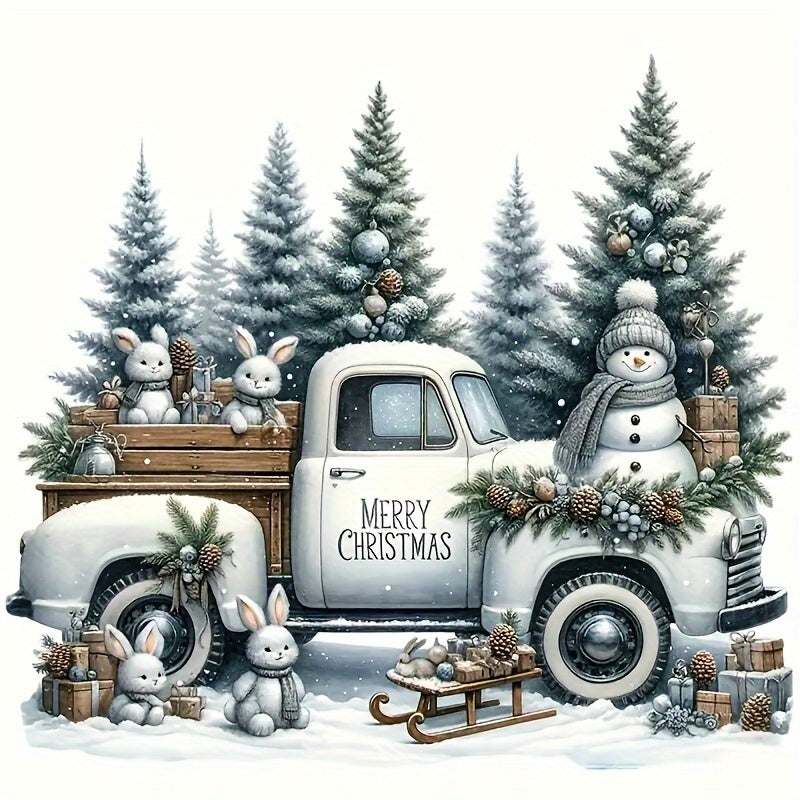 (2 Pack) Merry Christmas Vinyl Stickers Great for laptops bottle truck phone motorcycle window wall and cup Christmas stickers