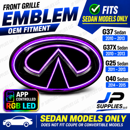 Infiniti RGB Color Changing & LED Emblems - Multiple Models, Years & Styles