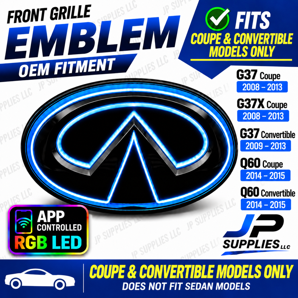 Infiniti RGB Color Changing & LED Emblems - Multiple Models, Years & Styles