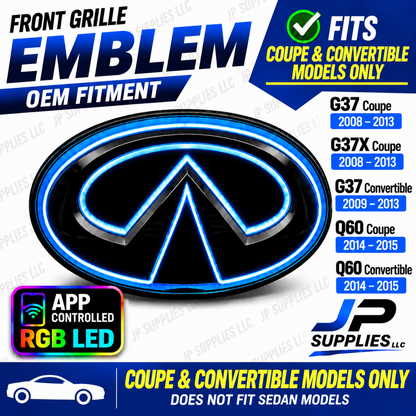 Infiniti RGB Color Changing & LED Emblems - Multiple Models, Years & Styles