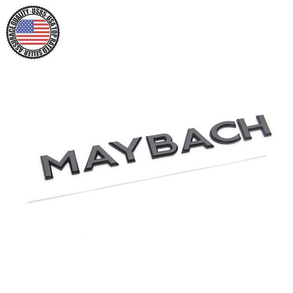 Nameplate Gloss Black Maybach Letter Emblem Trunk Hatch Sticker Maybach Badge