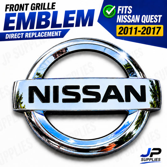 Nissan QUEST 2011-2017 Front Grille Emblem Badge Chrome 62889-1JA0A