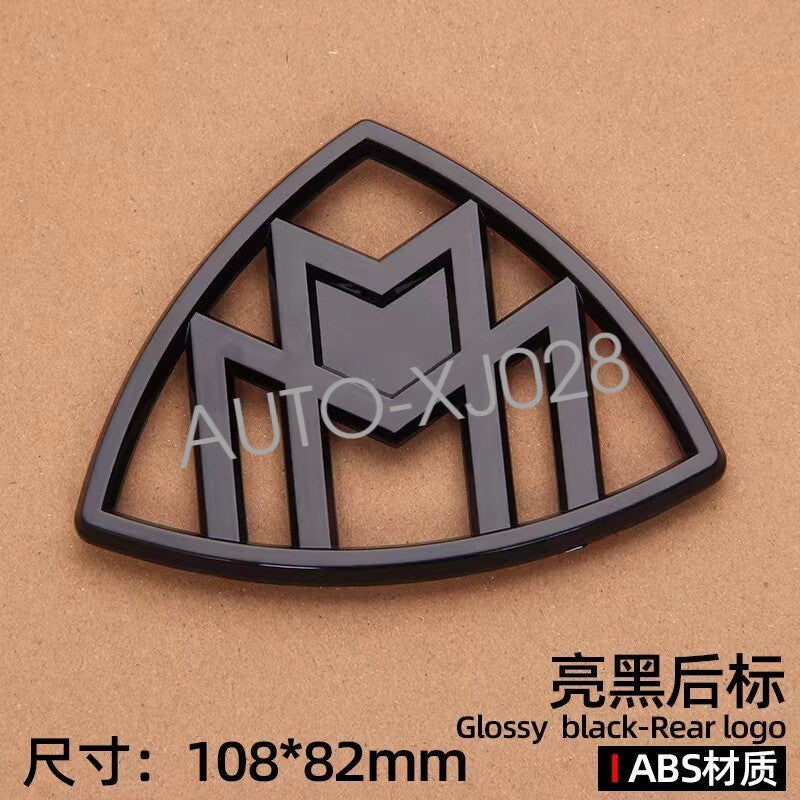 Gloss Black GLS600 Maybach Set Front Fender Rear Emblems Badge For Mercedes Benz