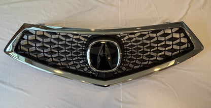 NEW Fits 2018-2020 Acura TLX Front Grille Grill w/Emblem Black Chrome