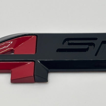 Black & Red 1PC For Acura A-Spec Aspec Fender Rear Badge Sport Emblem Sticker