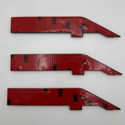 Black & Red 3PCS For Acura A-Spec Aspec Fender Rear Badge Sport Emblem Stickers