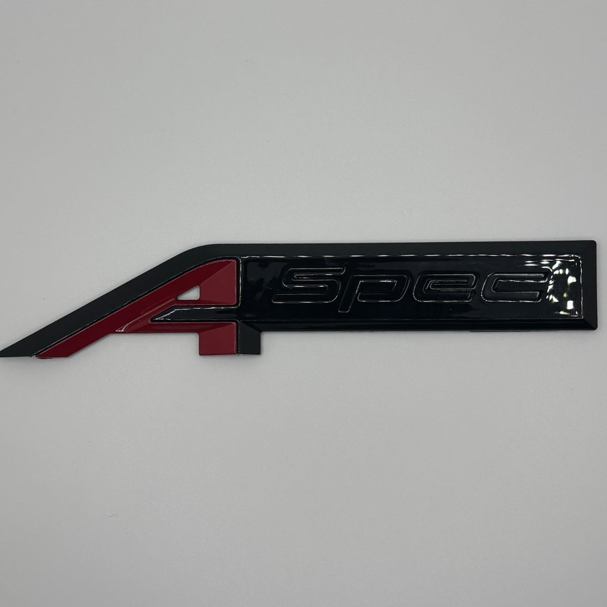 Black & Red 1PC For Acura A-Spec Aspec Fender Rear Badge Sport Emblem Sticker