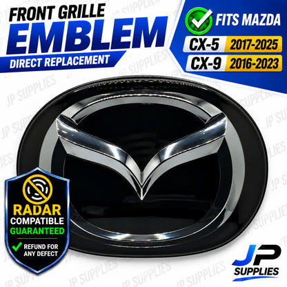 Front Grille Emblem Radar TK79-51-730 Fits Mazda CX-9 CX-5 2016-2025