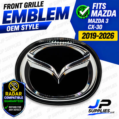 Front Grille Emblem Fits Mazda 3 CX-30 2019-2026 BCKB-51-730A BERC-51-730