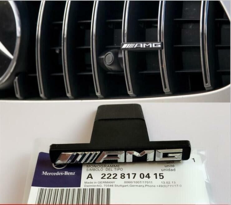 NEW Front Vertical Strip General Grill Decal Sticker Badge For Mercedes Benz AMG