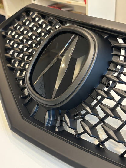 For 2018-2020 Acura TLX Front Grille Assembly All Black + OEM Take-Off Emblem