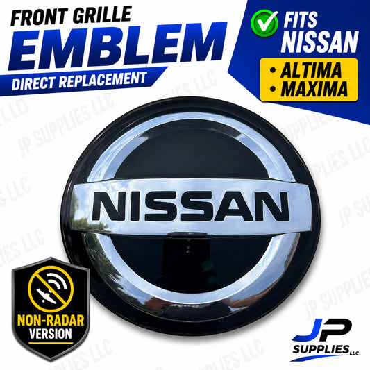 NISSAN ALTIMA Maxima NON-RADAR Front Emblem OEM 62889-6CA0A 62890-HV20A
