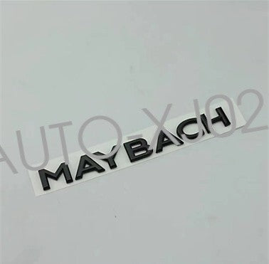 Gloss Black GLS600 Maybach Set Front Fender Rear Emblems Badge For Mercedes Benz