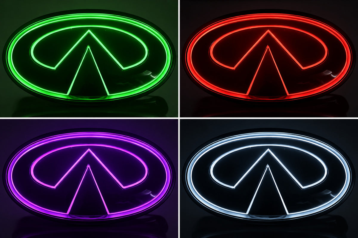 Fits Infiniti G37 G37X Q60 Coupe Convertible 2008-2015 RGB LED Grille Emblem