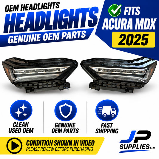 Fits Acura MDX 2025 Genuine OEM LED Headlights L&R 33100-TYA-A51 33150-TYA-A51