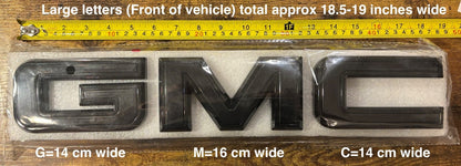 2021-2024 Only GMC Yukon Yukon XL GM Front & Rear All Black Emblem Kit 84729912