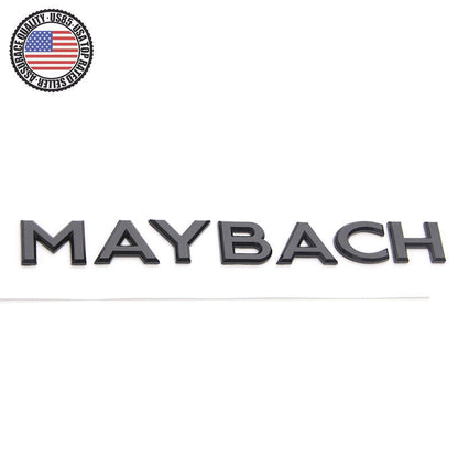 Nameplate Gloss Black Maybach Letter Emblem Trunk Hatch Sticker Maybach Badge