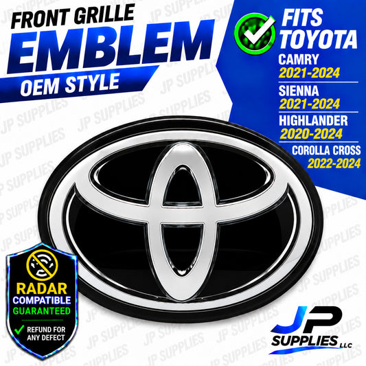 Front Grille Emblem Fits Toyota Camry 2021-2024 90975-C2022 90975-C2023