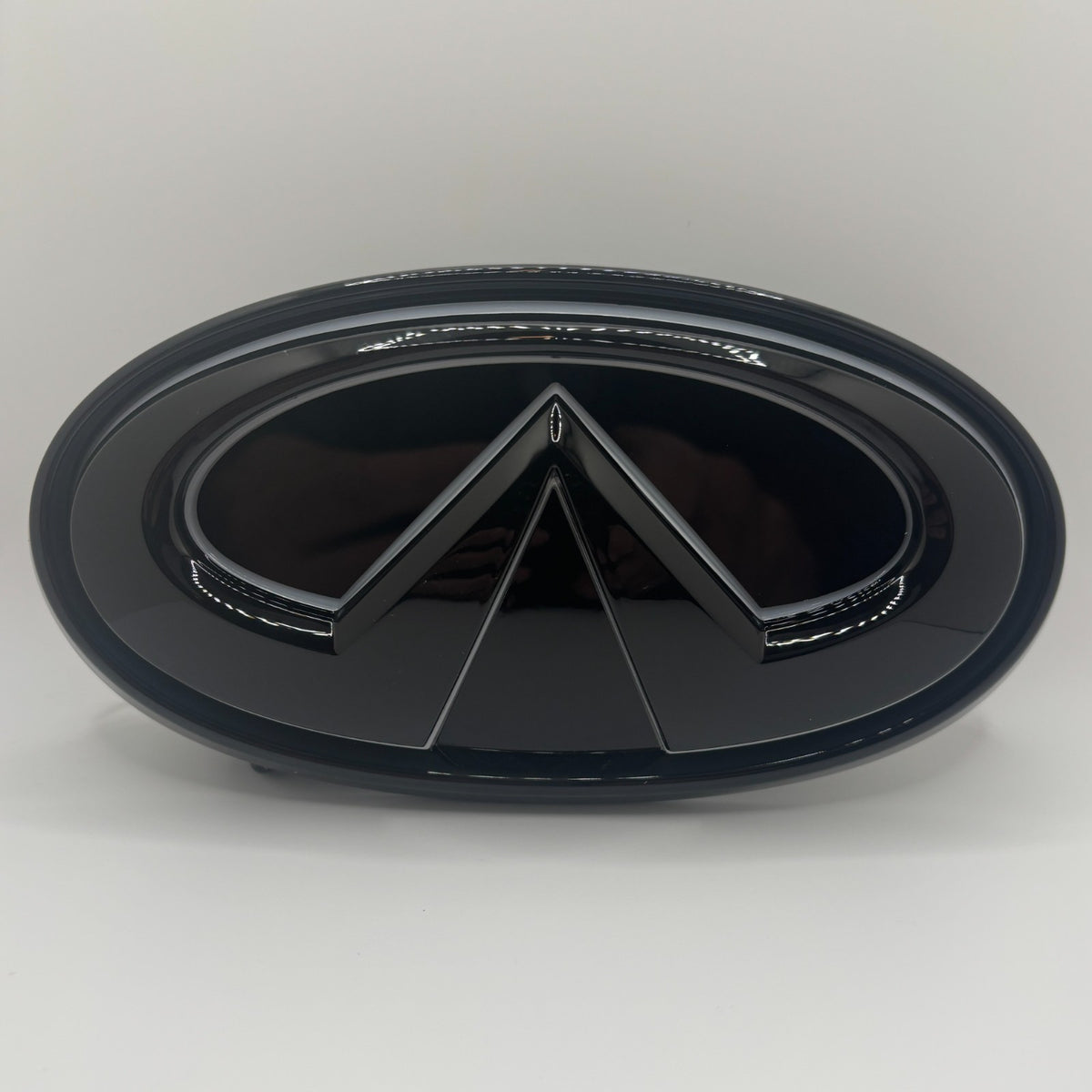 Infiniti Q50 White LED Grille Emblem Gloss Black 2014-2017