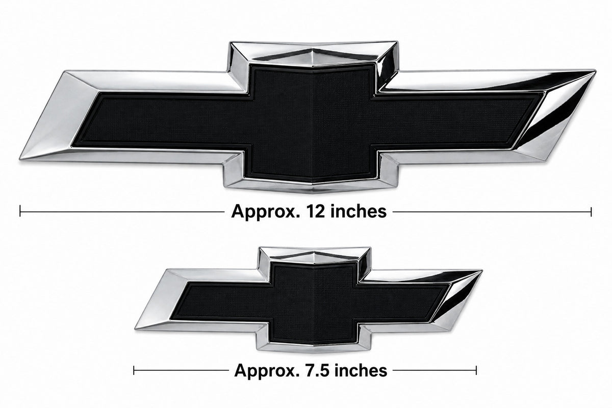 Fits 2015-2020 Chevrolet Tahoe Suburban Black Bowtie Emblem Front Rear 84722856
