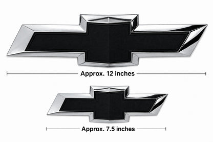 Fits 2015-2020 Chevrolet Tahoe Suburban Black Bowtie Emblem Front Rear 84722856